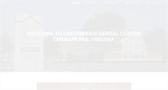 Desktop Screenshot of greenbrierdental.com